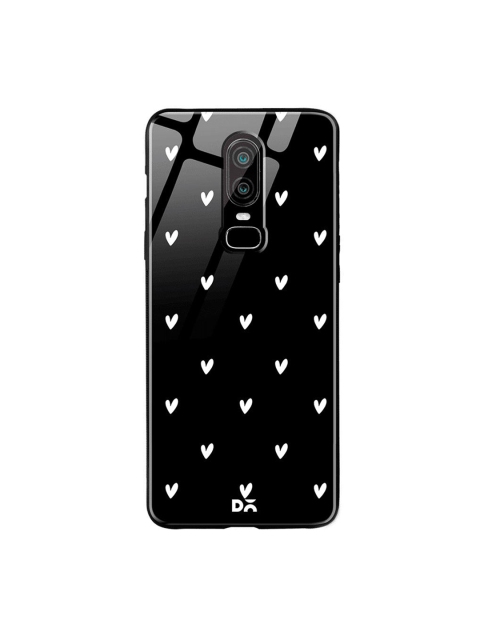 

DailyObjects Black & White Bundle Heart Achromatic OnePlus 6 Glass Case