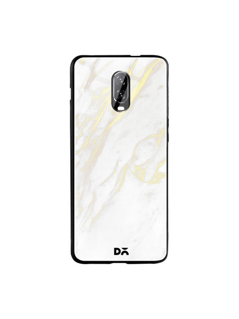 

DailyObjects Beige & Gold-Toned Marble 2 OnePlus 6T Glass Mobile Case