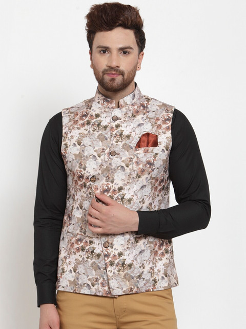 

MAXENCE Men Multicoloured Designer Nehru Jacket, Multi