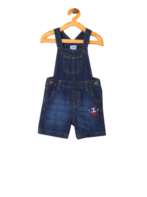 

Donuts Boys Blue Washed Slim-Fit Denim Dungarees