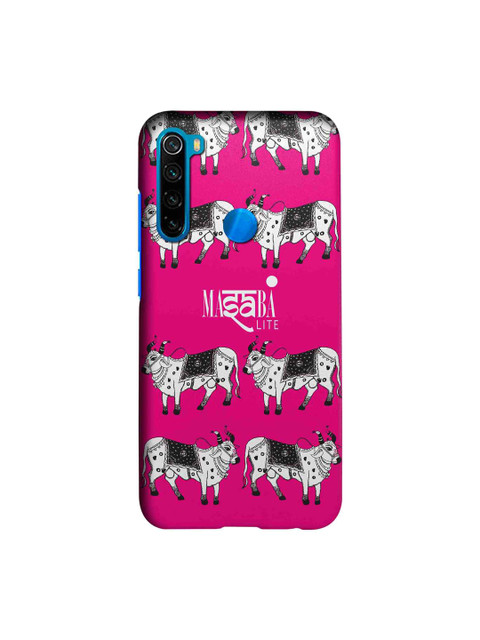

macmerise Pink & White Masaba Cow Print Sublime Xiaomi Redmi Note 8 Back Case