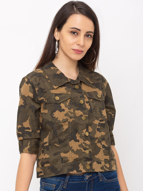 

Globus Women Green Printed Tailored Jacket