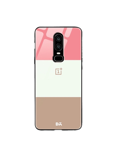 

DailyObjects Pink & White Triplet OnePlus 6 Glass Case