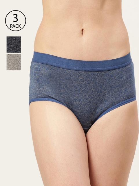 

Leading Lady Women Pack of 3 Assorted Hipster Briefs RAVE-2-AF-MG-NB-3