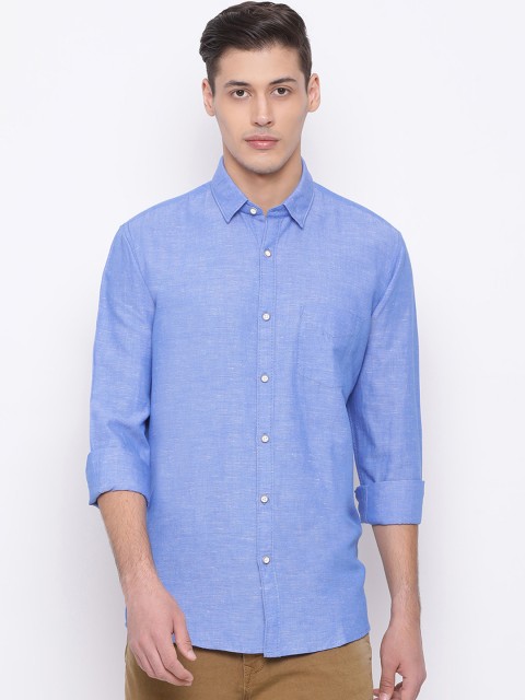 

Richlook Men Blue Slim Fit Solid Casual Shirt