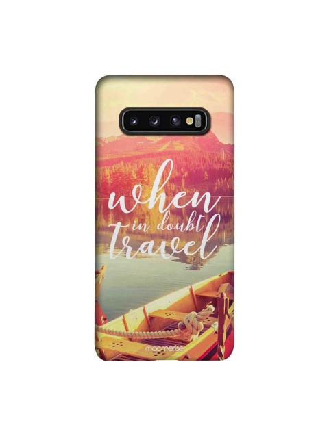 macmerise Pink & Yellow When In Doubt Travel Sublime Samsung Galaxy S10 Back Case