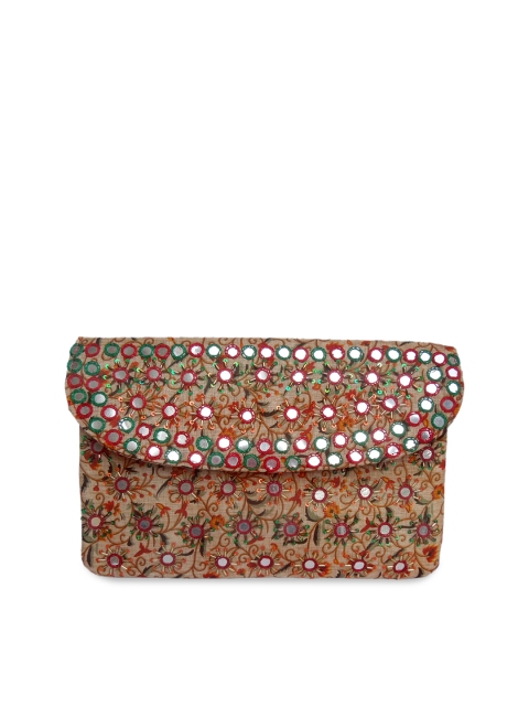 

Spice Art Women Multicoloured Embroidered Envelope Clutch, Multi