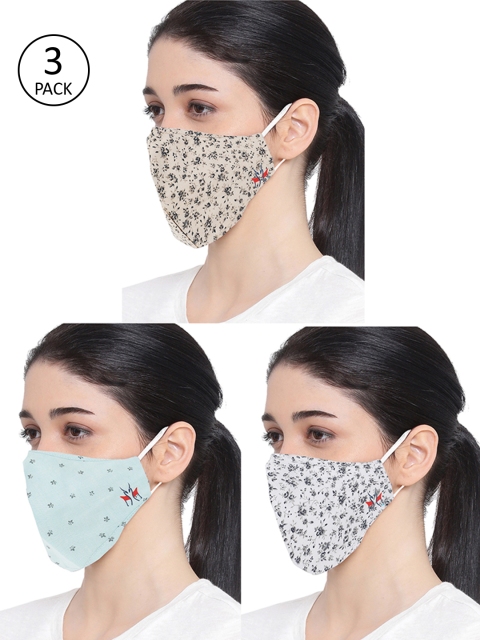 

Crimsoune Club Unisex Pack Of 3 6-Ply Reusable Protective Outdoor Mask, Multi