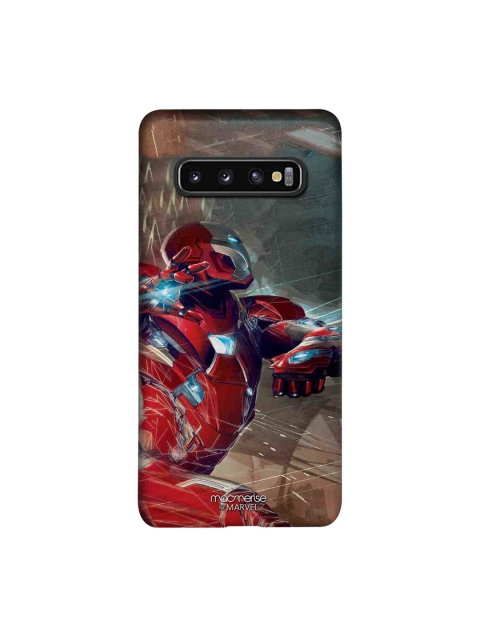 

macmerise Grey & Red Marvel Comics Ironman Attack Samsung Galaxy S10 Back Case