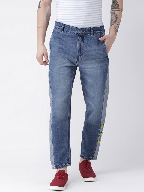 

REALM Men Blue Tapered Fit Mid-Rise Clean Look Jeans
