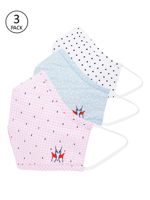 

Crimsoune Club Unisex Pack Of 3 6-Ply Reusable Protective Outdoor Mask, Multi