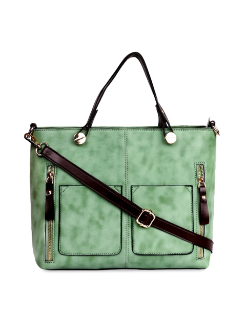 

LEGAL BRIBE Green Solid Handheld Bag