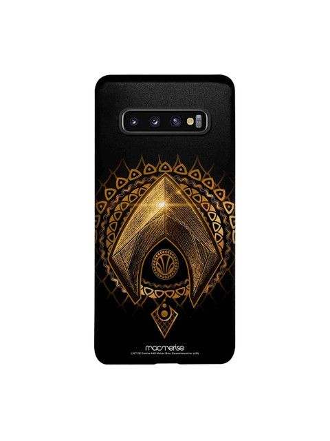 

macmerise Black & Gold-Toned Aquaman Logo Sublime Samsung Galaxy S10 Back Case