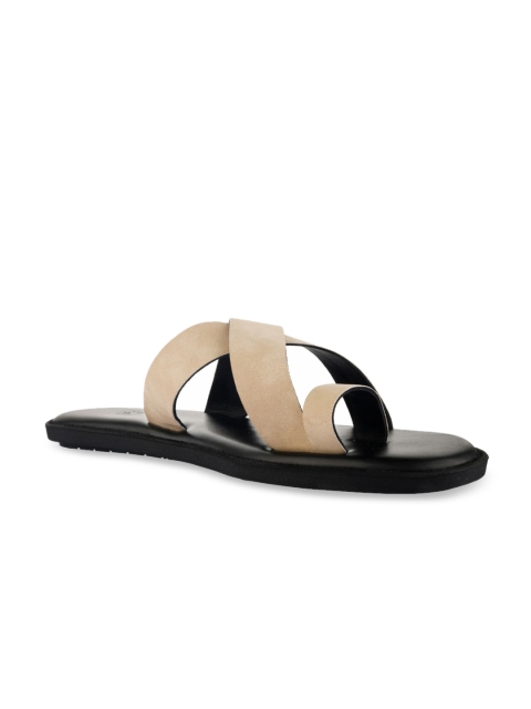 

WCFC Men Beige & Black Comfort Sandals