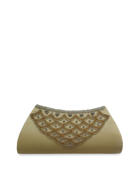 Spice Art Gold-Toned Embroidered Clutch