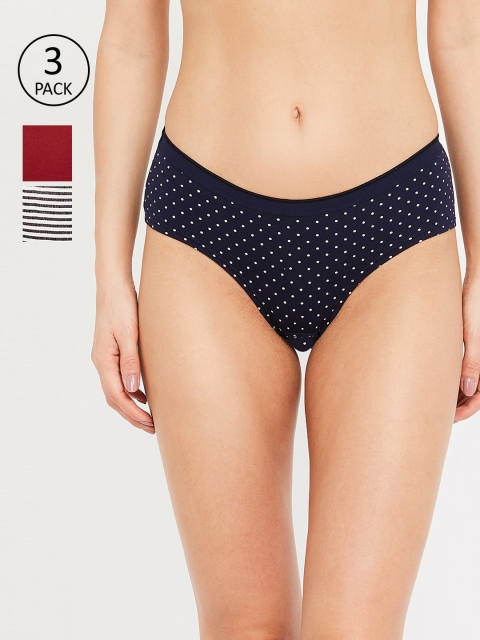 

Ginger by Lifestyle Women Pack of 3 Assorted Hipster Briefs 8907362599734