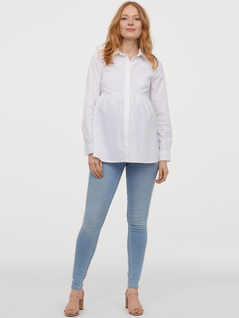 

H&M Women Blue MAMA Super Skinny Jeans