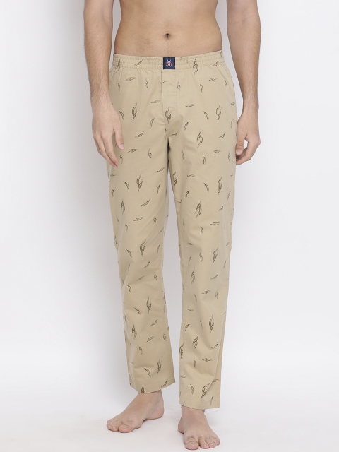 

Crimsoune Club Men Beige Printed Lounge Pants
