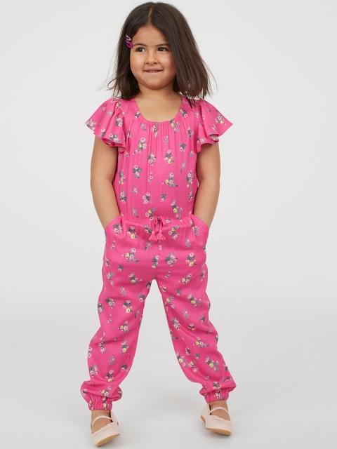 

H&M Girls Pink Patterned Jumpsuit