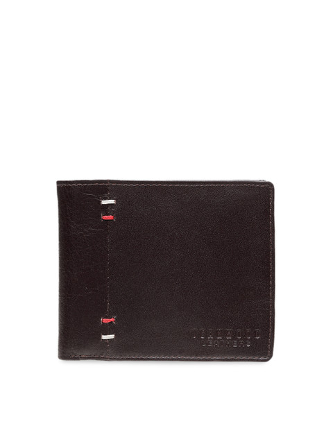 

Teakwood Leathers Men Brown Solid Two Fold Leather Wallet