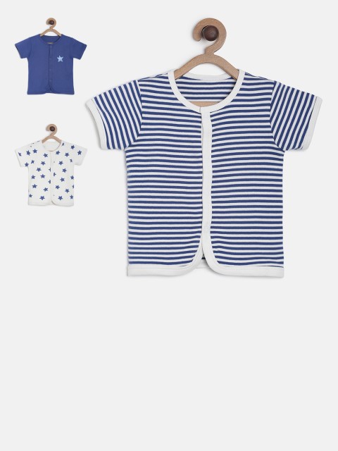 

MINI KLUB Infants Pack Of 3 Printed Round Neck T-shirts, White