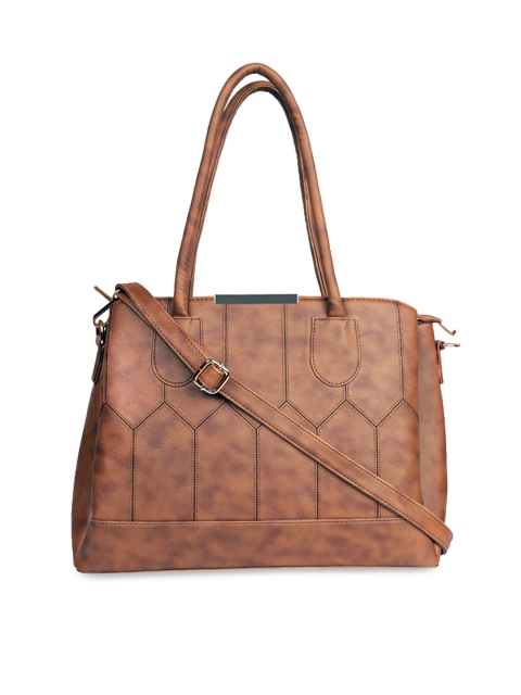 

LEGAL BRIBE Brown Textured Handheld Bag