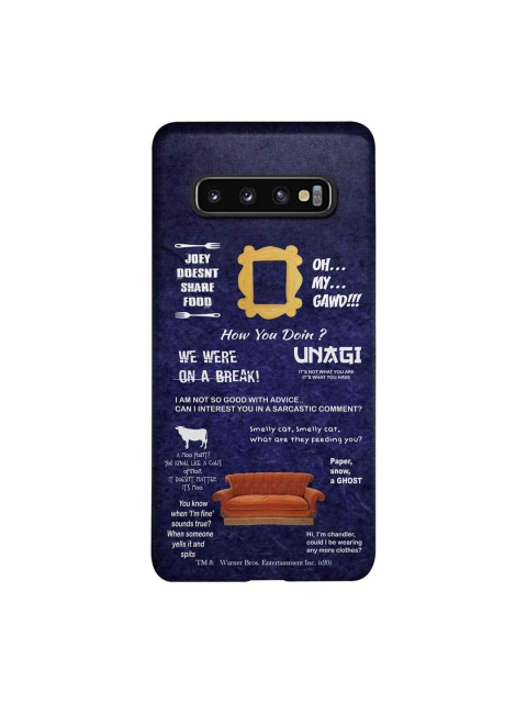 

macmerise Navy Blue & Red Friends Essentials Print Samsung Galaxy S10 Case