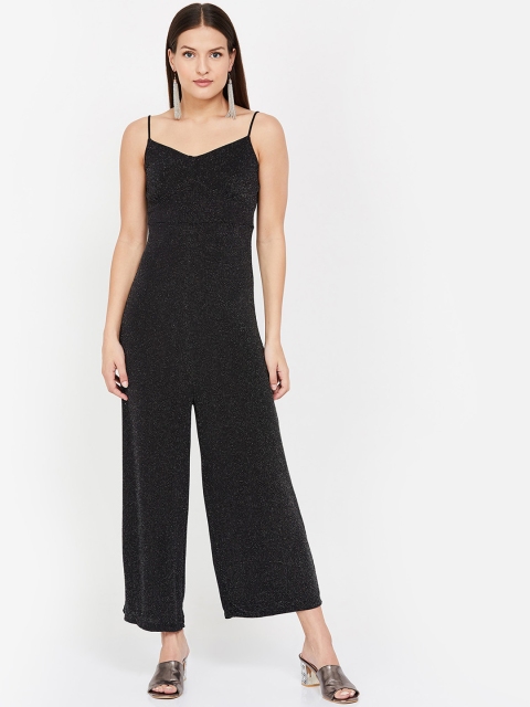 

Ginger by Lifestyle Women Black & White Printed Basic Jumpsuit