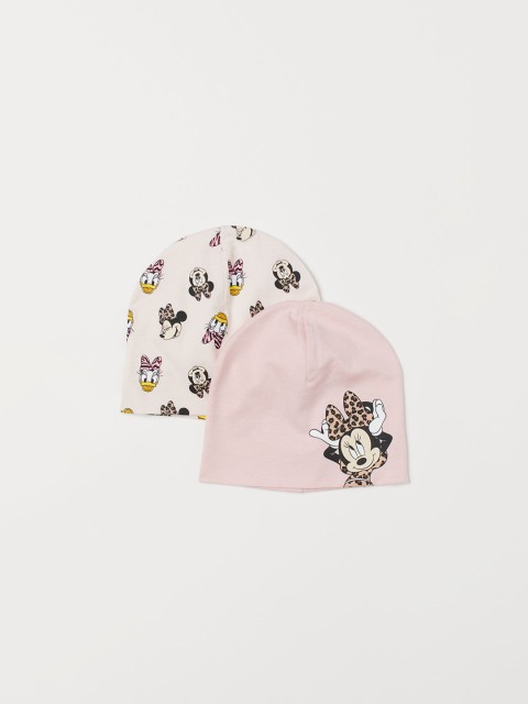 

H&M Girls 2-Pack Jersey Hats, Multi