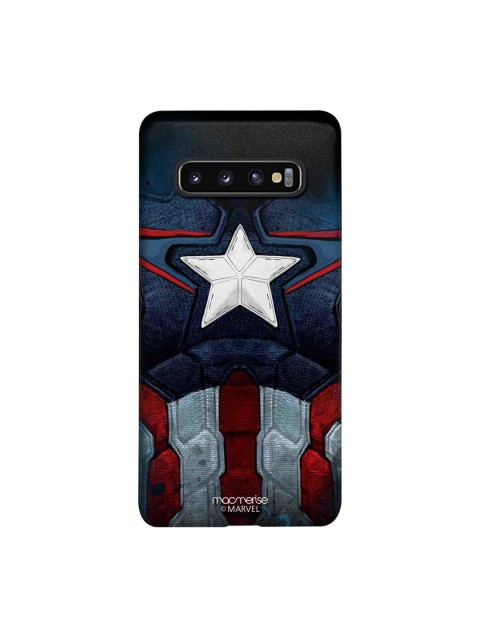 

macmerise Blue & Grey Marvel Comics Captain America Suit Sublime Samsung Galaxy S10 Back Case