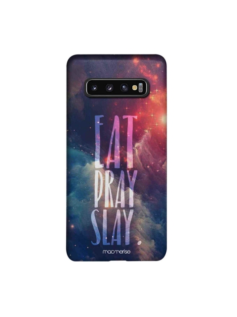 

macmerise Purple & Red Eat Pray Slay Samsung Galaxy S10 Back Case