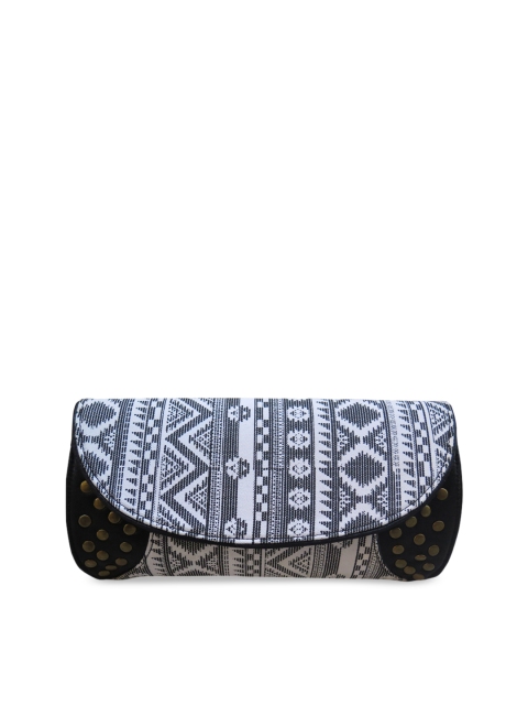 

Spice Art Black & White Printed Purse Clutch