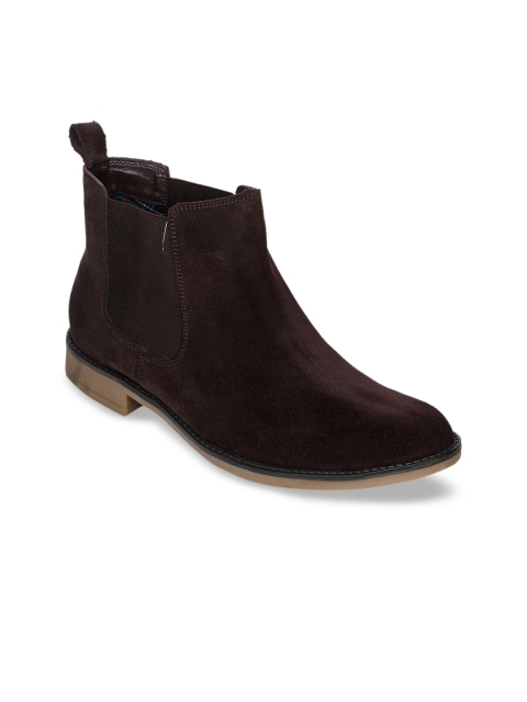 

Bruno Manetti Men Brown Solid Casual Suede Boots