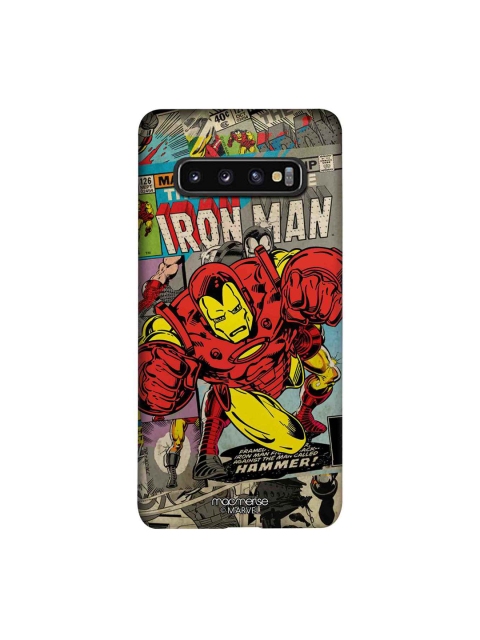

macmerise Grey & Red Marvel Comics Ironman Samsung Galaxy S10 Back Case