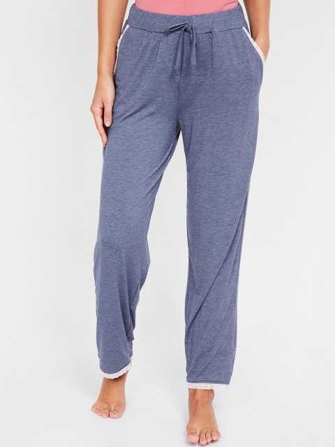 

Ginger by Lifestyle Women Blue Solid Pyjamas, Navy blue