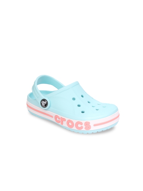 

Crocs Kids Aqua Blue Solid Sandals