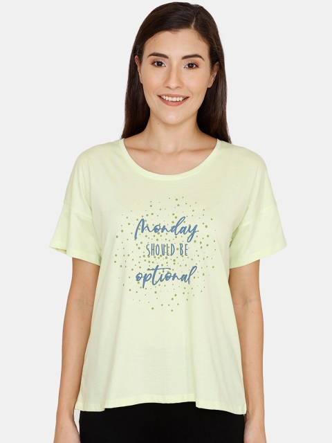 

Zivame Women Green Printed Top