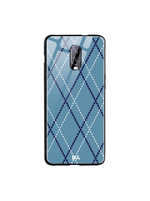 

DailyObjects Blue & White Blueberry Diamond Rope OnePlus 6T Glass Case