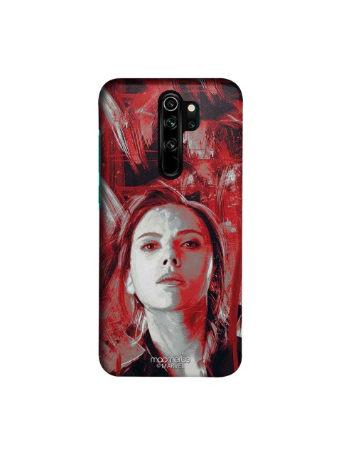 

macmerise Red & Grey Marvel Comics Charcoal Art Black Widow Sublime Xiaomi Redmi Note 8 Pro Back Case