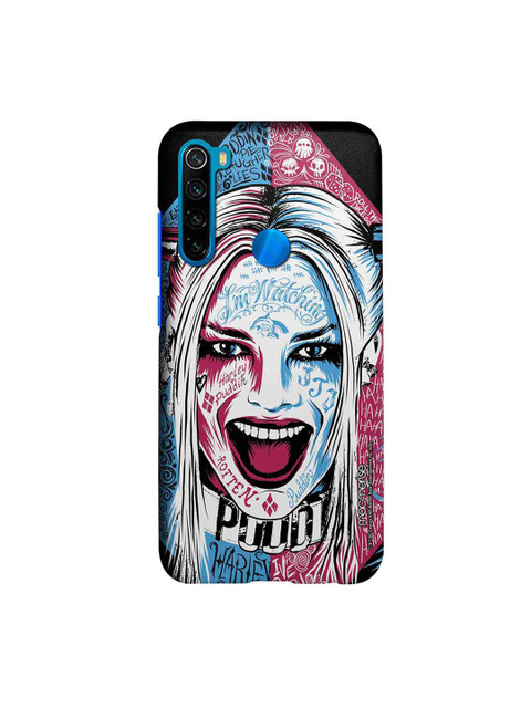 

macmerise Pink & White DC Comics Wicked Harley Quinn Sublime Xiaomi Redmi Note 8 Back Case