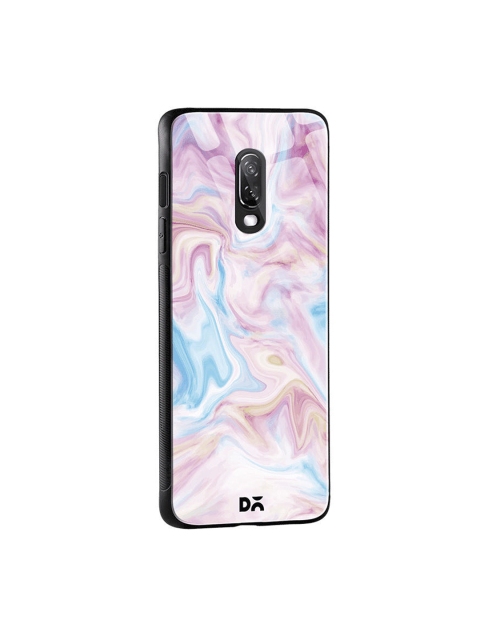 

DailyObjects Pink & Blue Pastel Marble OnePlus 6T Glass Case