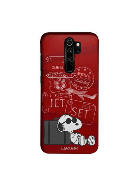 

macmerise Red & White Peanuts Jet Set Go Sublime Xiaomi Redmi Note 8 Pro Back Case