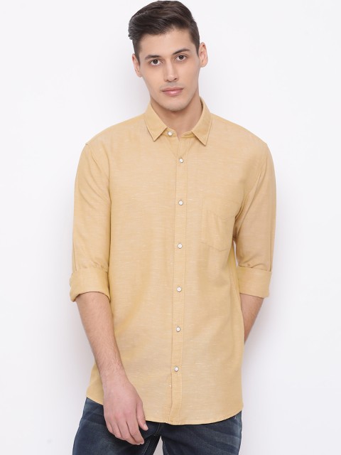 

Richlook Men Khaki Manhattan Slim Fit Solid Casual Shirt