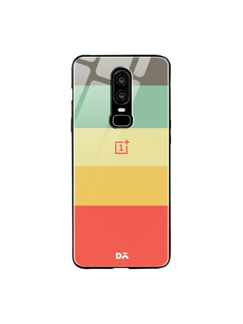 

DailyObjects Orange & Yellow Rainbow Quin OnePlus 6 Glass Cover