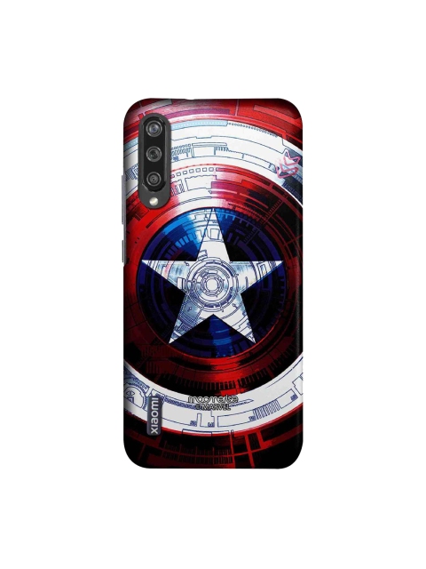 

macmerise Red & Navy Blue Marvel Comics Captains Shield Decoded Sublime Xiaomi Mi A3 Back Cover