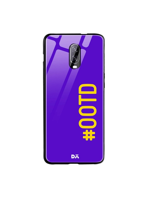DailyObjects Blue & Yellow OOTD OnePlus 6 Glass Case