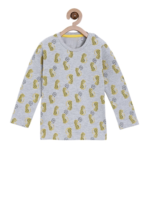 

5.10.15 Boys Grey Printed Round Neck T-shirt