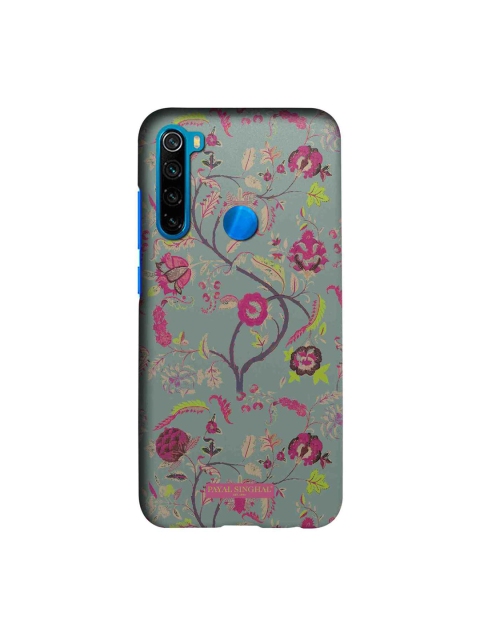 

macmerise Grey & Pink Payal Singhal Chintz Print Sublime Xiaomi Redmi Note 8 Back Case