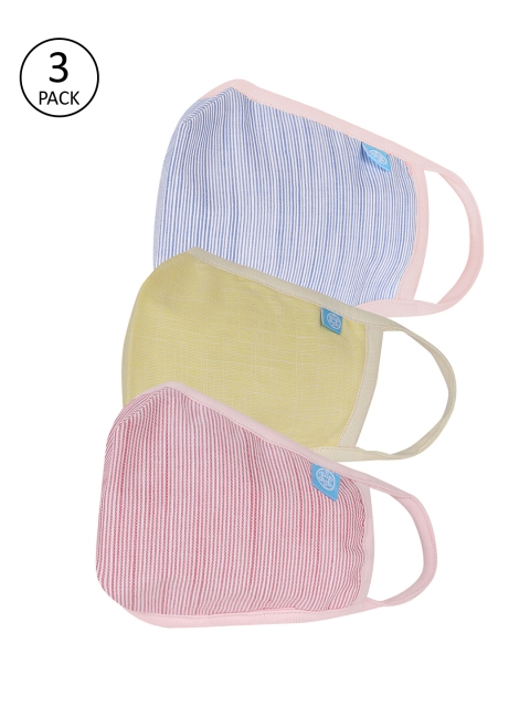

Lino Perros Unisex 3 Pcs 3-Ply Resuable Outdoor Masks, Multi
