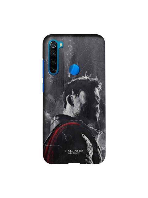 

macmerise Grey & Red Marvel Comics Charcoal Art Thor Sublime Xiaomi Redmi Note 8 Back Case